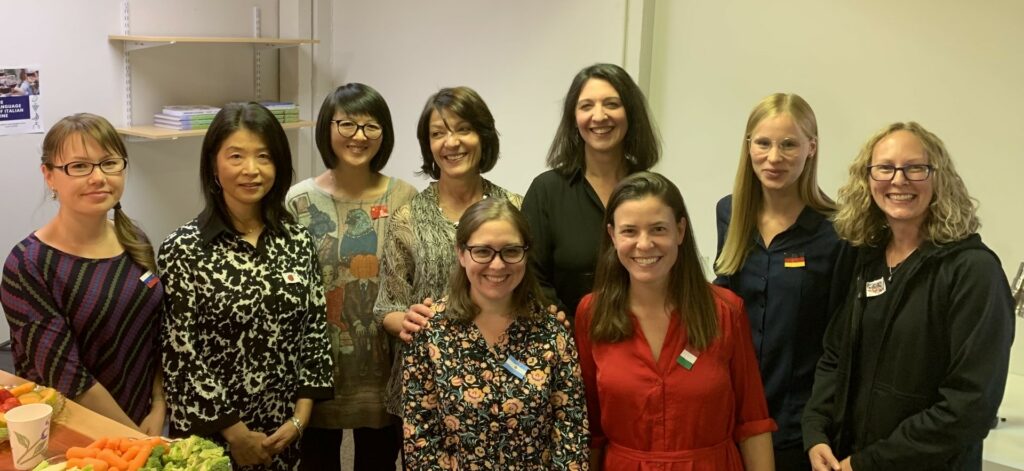 Christina Cappy and her teachers as Bend Language Intitute who help with Bend Education Initiative